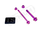 TS Titanium Linkage / Rear Shock Mount Kit for Altis Sigma Purple / Triangle/ Linkage Hardware Only (4 Pieces 2 bolts 2
