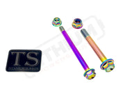 TS Titanium Linkage / Rear Shock Mount Kit for Altis Sigma Rainbow / Triangle/ Linkage Hardware Only (4 Pieces 2 bolts
