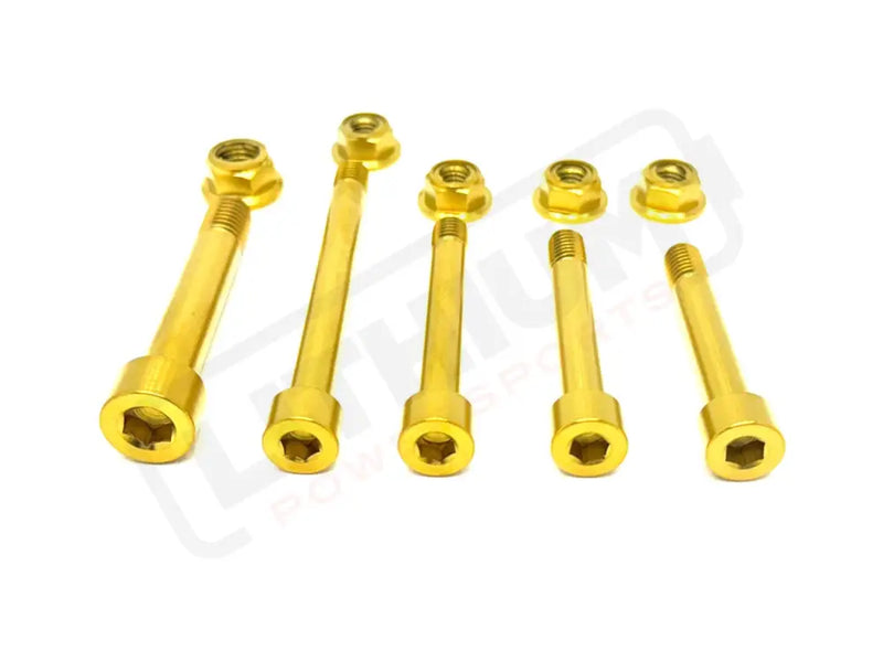 TS Titanium Linkage / Rear Shock Mount Kit for Talaria MX3/ MX4 - Gold - Titanium Bolts