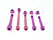 TS Titanium Linkage / Rear Shock Mount Kit for Talaria MX3/ MX4 - Purple - Titanium Bolts