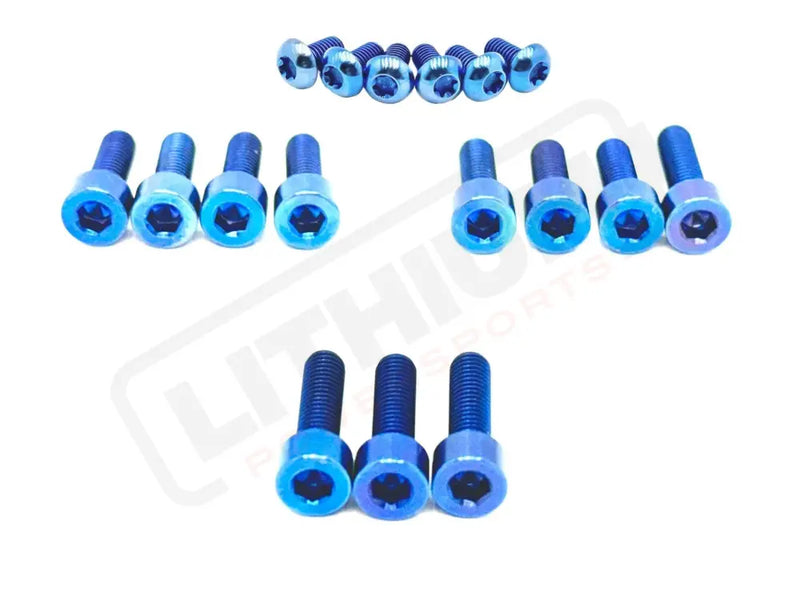 TS Titanium Manitou Dorado Fork Bolt Kits Blue Manitou Fork Titanium Bolt Kit