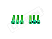 TS Titanium Surron LBX Stem Bolt Kit (6 pieces) Green Titanium Surron LBX Stem Bolts