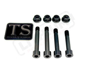 TS Ventus One Titanium Rear Suspension/ Linkage Bolt Kit Black / No Triangle Bolts (4 Linkage Bolts Only) Titanium Bolts