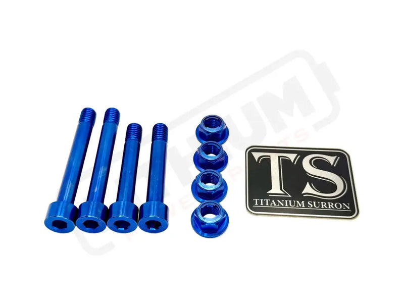 TS Ventus One Titanium Rear Suspension/ Linkage Bolt Kit - Ventus One / Blue / No Triangle Bolts (4 Linkage Bolts Only)