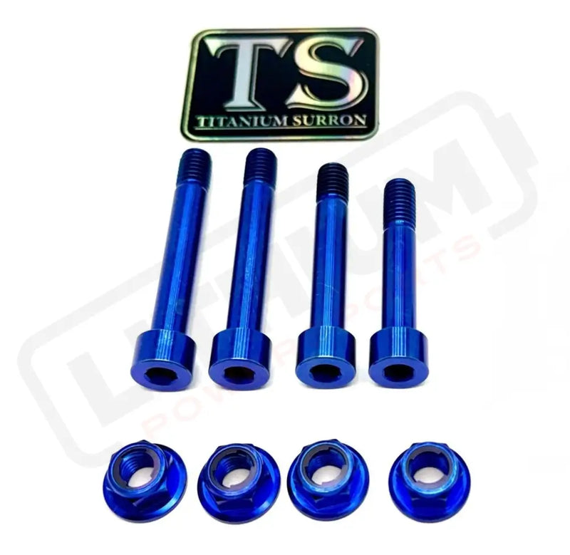 TS Ventus One Titanium Rear Suspension/ Linkage Bolt Kit Blue / No Triangle Bolts (4 Linkage Bolts Only) Titanium Bolts
