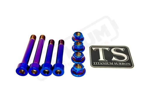 TS Ventus One Titanium Rear Suspension/ Linkage Bolt Kit - Ventus One / Burnt Blue / No Triangle Bolts (4 Linkage Bolts