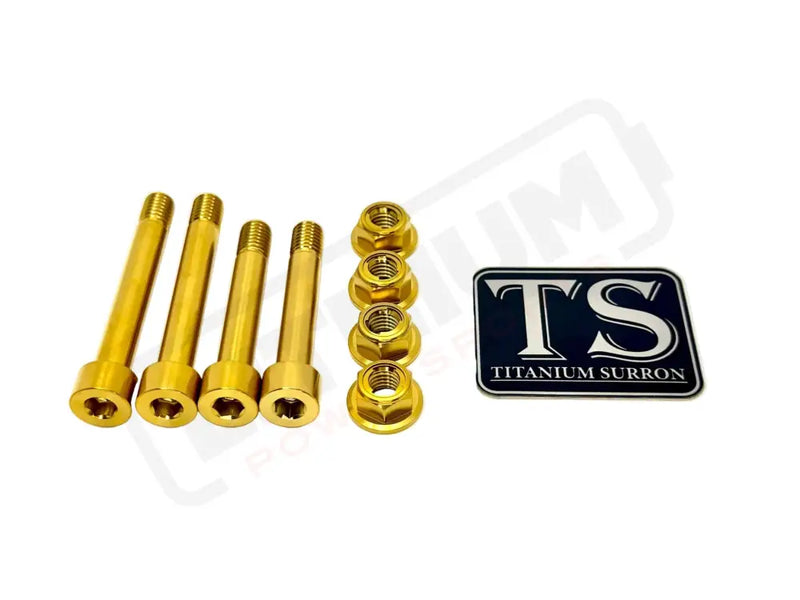 TS Ventus One Titanium Rear Suspension/ Linkage Bolt Kit - Ventus One / Gold / No Triangle Bolts (4 Linkage Bolts Only)