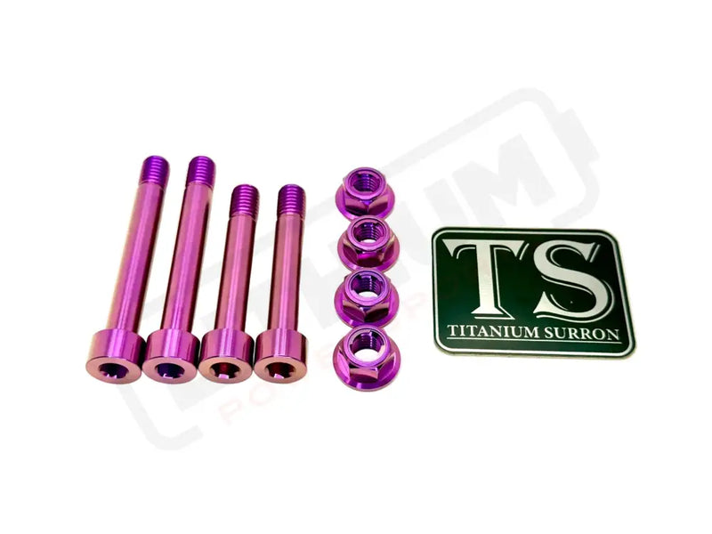 TS Ventus One Titanium Rear Suspension/ Linkage Bolt Kit - Ventus One / Purple / No Triangle Bolts (4 Linkage Bolts