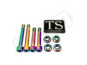 TS Ventus One Titanium Rear Suspension/ Linkage Bolt Kit - Ventus One / Rainbow / No Triangle Bolts (4 Linkage Bolts