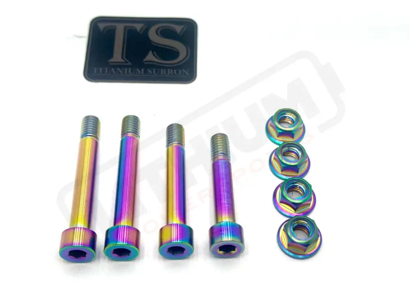 TS Ventus One Titanium Rear Suspension/ Linkage Bolt Kit Rainbow / No Triangle Bolts (4 Linkage Bolts Only) Titanium