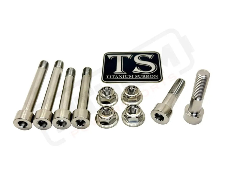 TS Ventus One Titanium Rear Suspension/ Linkage Bolt Kit - Ventus One / Silver (raw) / With OEM Style Triangle Bolts (6