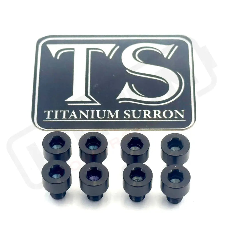 Ventus V9600 Heat Sink Titanium Bolt Kits (8 pcs) - Black - Titanium Bolts