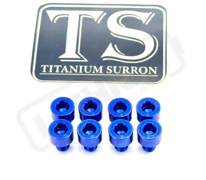 Ventus V9600 Heat Sink Titanium Bolt Kits (8 pcs) - Blue - Titanium Bolts