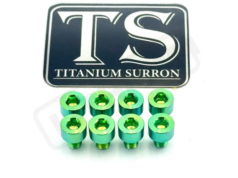 Ventus V9600 Heat Sink Titanium Bolt Kits (8 pcs) - Green - Titanium Bolts