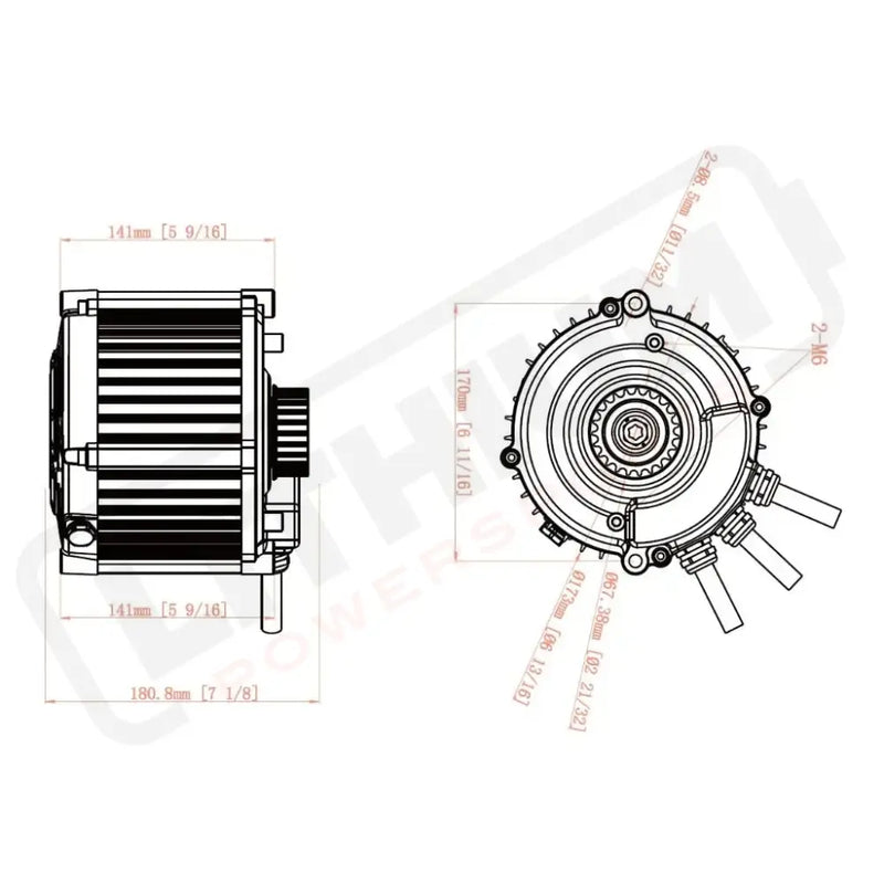 Ventus VTB Ryuga 81kW Motor - Black - Parts/Components