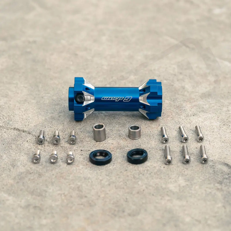 Warp9 Jackshaft *Will not fit ERide Pro bikes with 12mm jackshaft bolt* - Blue - Chain Drive