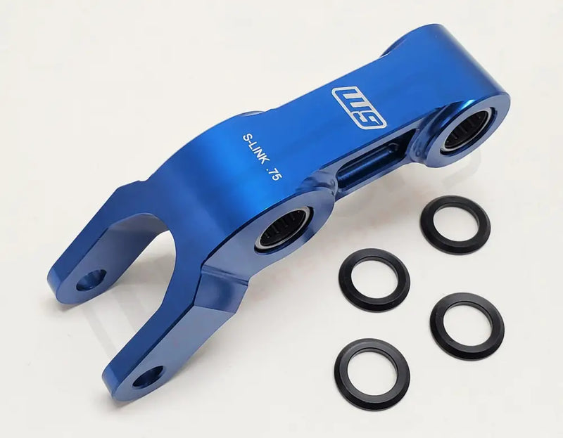 Warp9 Light Bee Rear Suspension Linkage Riser - V2 / Blue / 0.75’’