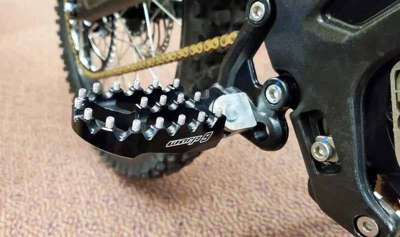 Warp9 Surron LBX Foot Pegs - Black - Footpegs