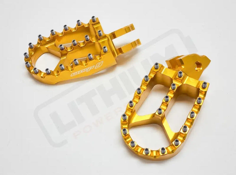 Warp9 Surron LBX Foot Pegs - Gold - Footpegs