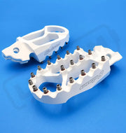 Warp9 Surron LBX Foot Pegs - White - Footpegs