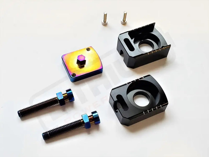 Warp9 Surron X, Segway x160, x260 Lockdown Axle Blocks - Lithium Powersports