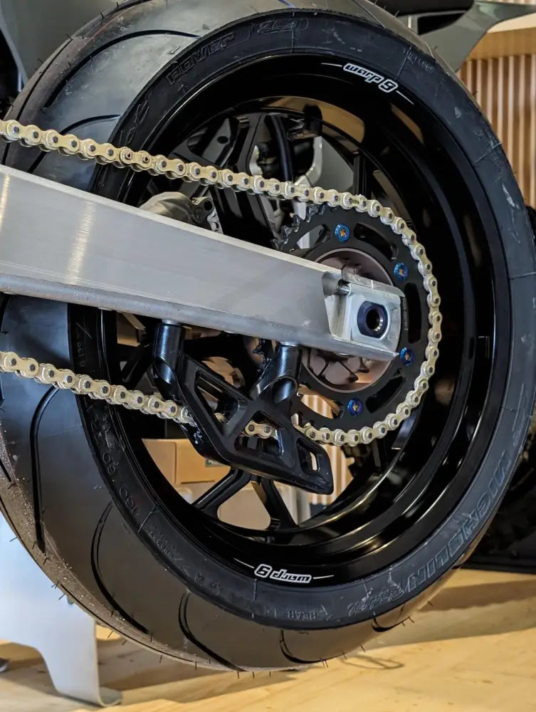 Warp9 Switch Stark Varg Black/Magnesium Supermoto Kit - Lithium Powersports