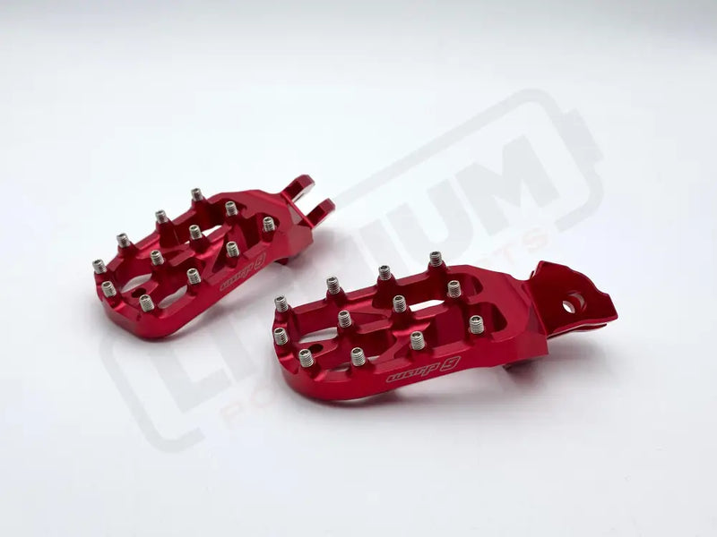 Warp9 Talaria / Sigma Elite Foot Pegs - Red Anodized