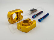 Warp9 Ultra Bee Axle Block - Gold - Surron