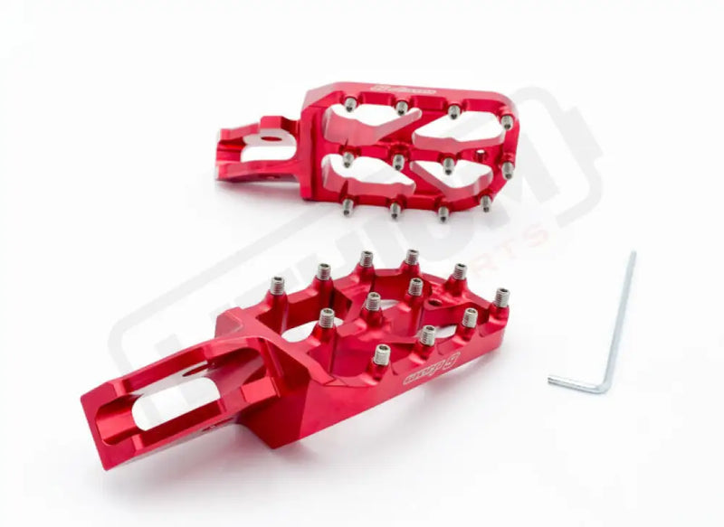 Warp9 Ultra Bee Elite Foot Pegs - Red - Footpegs