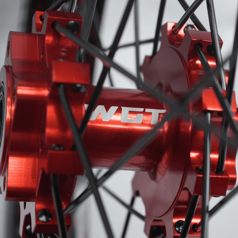 WGT Lightweight EMoto Splattered V2 19x16 Wheel Set