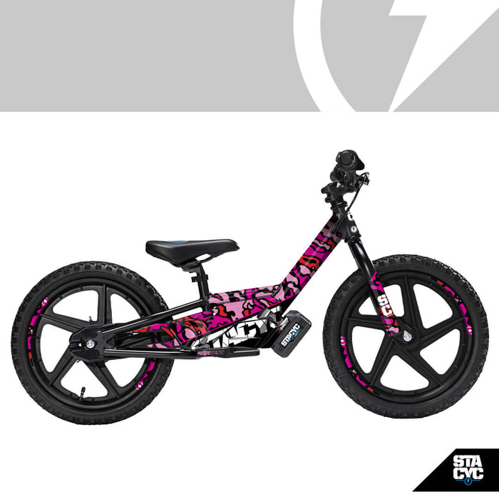 STACYC CAMO GRAPHICS KIT, PINK for BRUSHLESS 16eDRIVE
