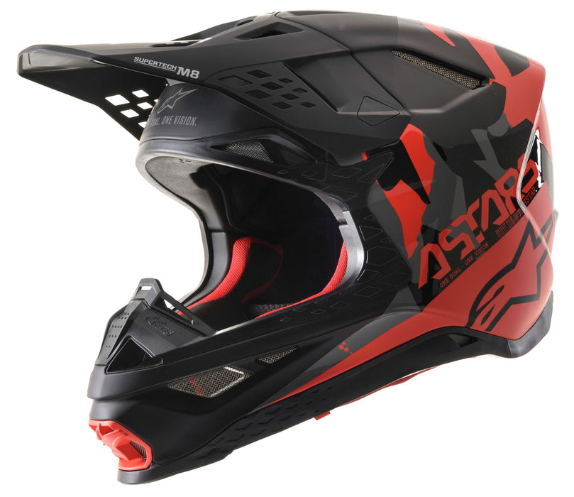 Alpinestars S.Tech S-M8 Echo Helmet Black/yellow Fluo/m&g