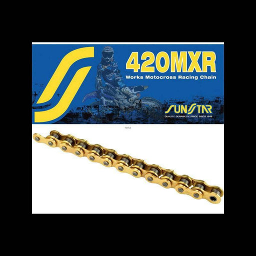 Sunstar 420 Chain Works Gold 126 Link - Lithium Powersports